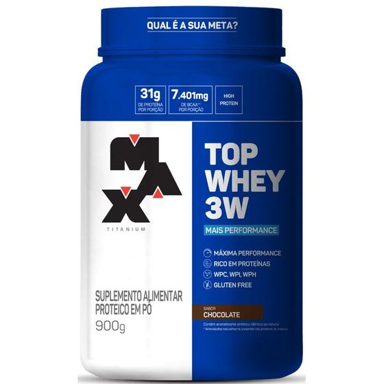 Imagem de Max Titanium Top Whey 3w Mais Performance 900g