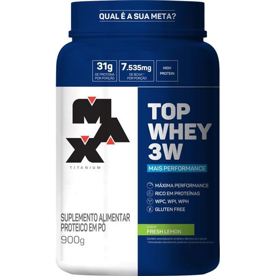 Imagem de Max Titanium Top Whey 3w Mais Performance 900g