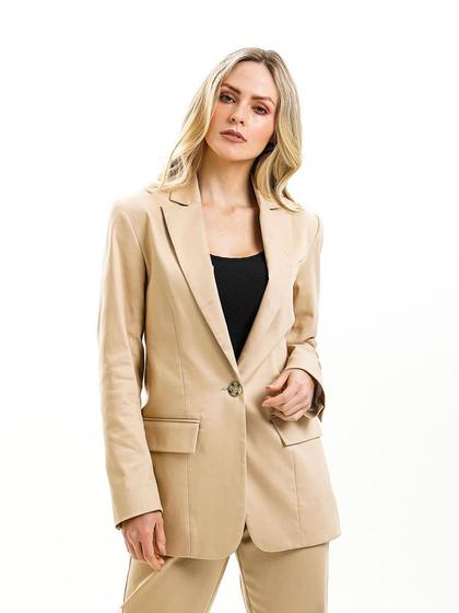 Maxi blazer de sarja - Rabusch Imagem de Maxi blazer de sarja