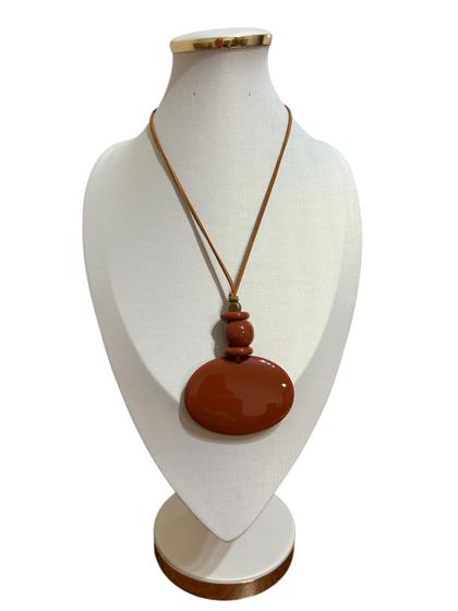 Imagem de Maxi Colar Kit com Brinco Feminino Rustico Com bolas Casual