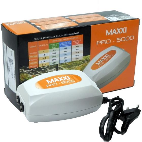 Imagem de Maxxi pro compressor de ar pro-5000 5w 127v p/ aquarios até 200l - un