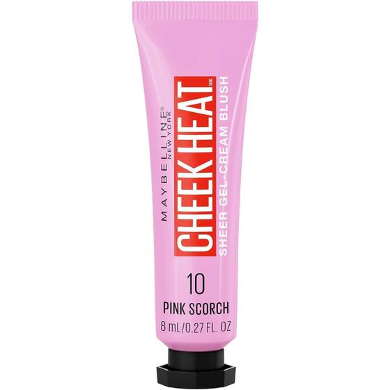 Imagem de Maybelline Cheek Heat Gel Cream Blush Cor 10 Pink Scorch 8Ml