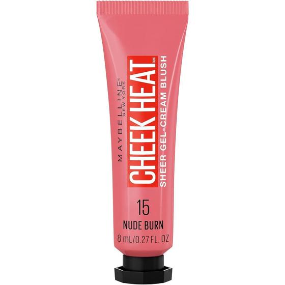 Imagem de Maybelline Cheek Heat Gel Cream Blush Cor 15 Nude Burn - 8Ml