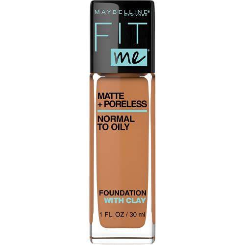 Imagem de Maybelline Fit Me Matte + Poreless Liquid Foundation Makeup, Warm Sun, 1 fl oz Fundação Livre de Petróleo