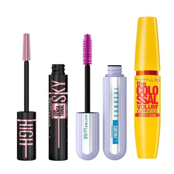 Maybelline NY Kit - Máscara de Cílios Lavável The Falsies Surreal + Máscara de Cílios Lash Sensational + Máscara de Cílios The Colossal Menor preço em Maybelline NY Kit - Máscara de Cílios Lavável The Falsies Surreal + Máscara de Cílios Lash Sensational + Máscara de Cílios The Colossal