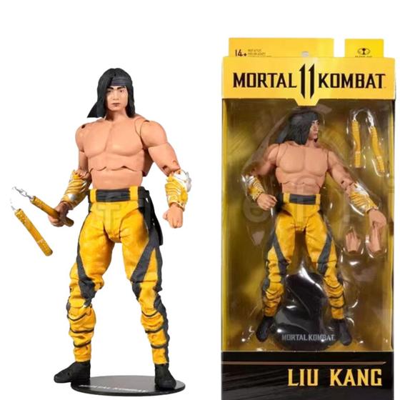 Imagem de McFarlane Mortal Kombat Wave 7 Liu Kang (Fighting Abbot) Licenciado