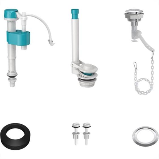 Imagem de Mecanismo Acoplado Deca Acionamento Simples Com Kit 1100.Si.54.01