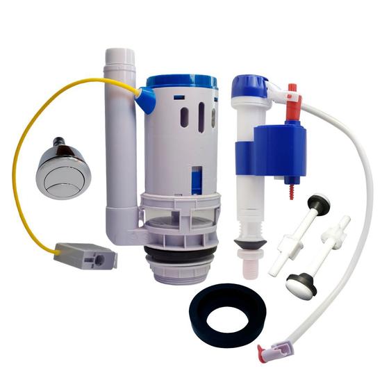 Mecanismo Para Caixa Acoplada Completo Acionamento Duplo Hydro Universal Menor preço em Mecanismo Para Caixa Acoplada Completo Acionamento Duplo Hydro Universal