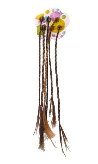 Imagem de Mechas Com Piranha Aplique De Cabelo Infantil - Kit 48 Un