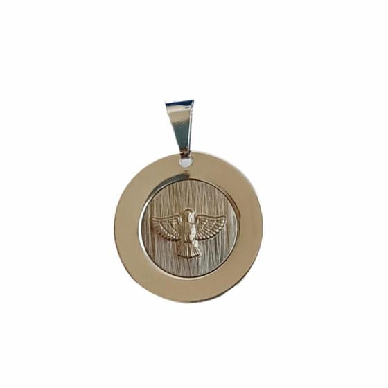 Imagem de Medalha De Aço Inox Cirúrgico 316L Do Espírito Santo