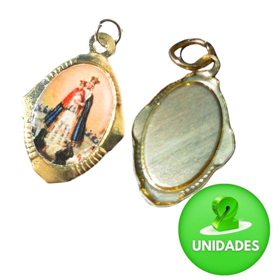 Imagem de Medalha N Sra do Bom Parto Chapa Resinada 2 unidades