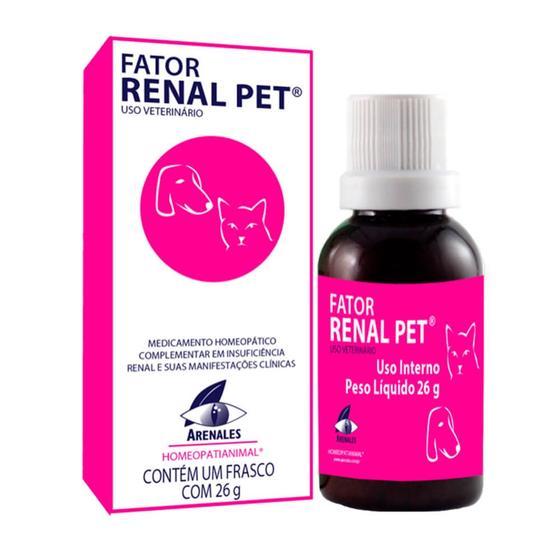 Imagem de Medicamento Homeopático Arenales Fator Renal Pet 26g