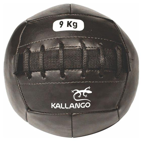 Imagem de Medicine Ball Kallango Preta 9kg - unidade