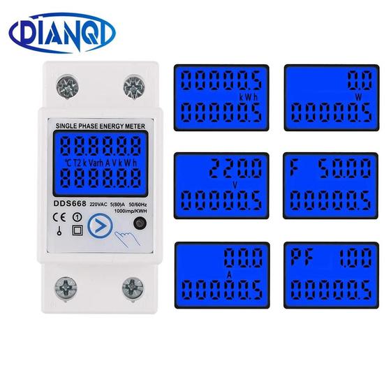 Medidor De Consumo De Energia Digital Com Reset 6 Funções Menor preço em Medidor De Consumo De Energia Digital Com Reset 6 Funções