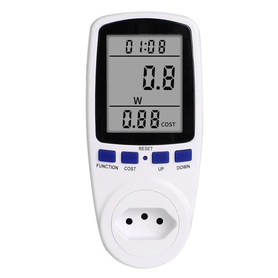 Medidor De Consumo Potência Tensão Corrente Tomada Elétrica Menor preço em Medidor De Consumo Potência Tensão Corrente Tomada Elétrica