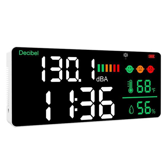 Imagem de Medidor de Decibéis Dienmern 5 em 1 (30-130 dB) com Display LED