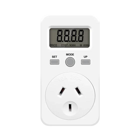 Imagem de Medidor de Energia Digital 230V 16A - Wattímetro com Tomada para Monitoramento de Consumo