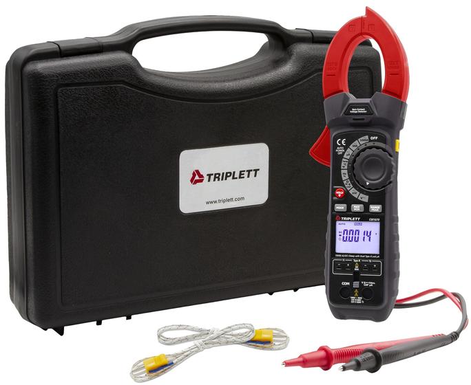 Imagem de Medidor de Fixação Triplett CM1070 True RMS AC/DC com Termopar Tipo K