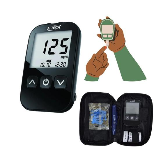 Medidor De Glicose - G-tech Lite Glicose Diabetes Glicemia S/ Tiras Menor preço em Medidor De Glicose - G-tech Lite Glicose Diabetes Glicemia S/ Tiras