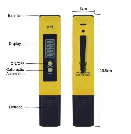 Imagem de medidor de ph digital 0.01 calibração automática