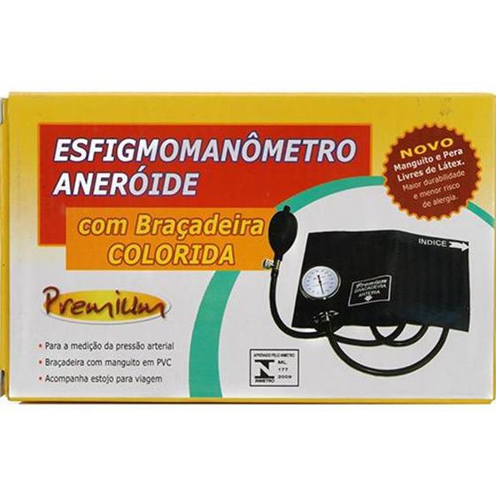 Imagem de Medidor de pressão - ESFIGMOMANÔMETRO ANERÓIDE Premium