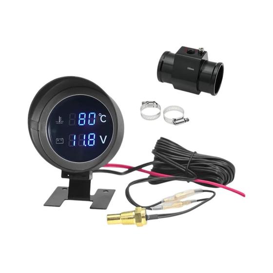 Imagem de Medidor De Temperatura Da Água Do Carro 10-110 Celsius Com Adaptador 28MM 34MM Sensor 1/8NPT
