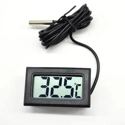 Imagem de Medidor De Temperatura Digital Com Sensor Externo Termometro Cabo 1 Metro