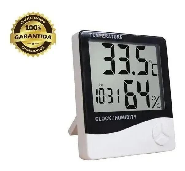 Medidor de umidade / temperatura digital / Relógio -- Termo higrômetro -- HTC-1 Menor preço em Medidor de umidade / temperatura digital / Relógio -- Termo higrômetro -- HTC-1