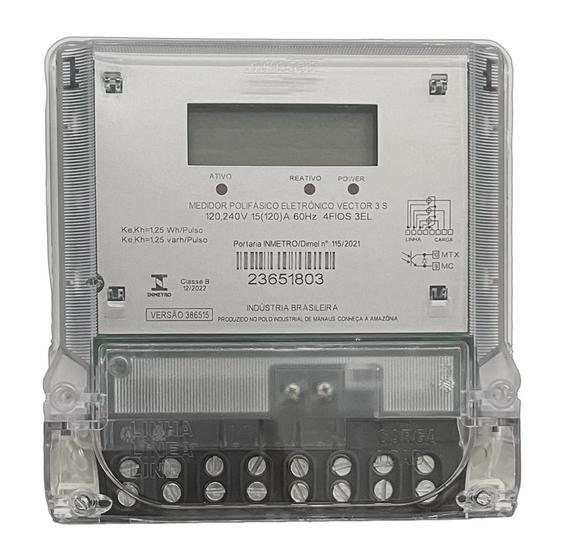 Imagem de Medidor Energia Trifásico Nansen VECTOR 3 S