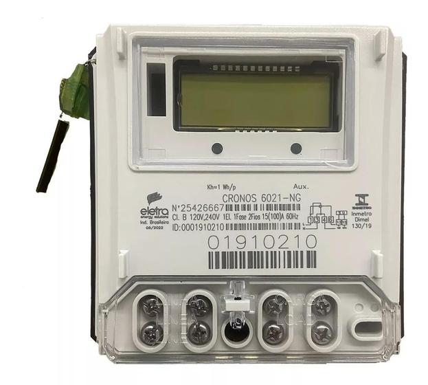 Imagem de Medidor Monofásico Bidirecional Fase + Neutro 110v ou 220v