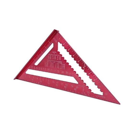 Imagem de Medidor Triangular de Alta Precisão para Carpintaria - Régua Angular de Liga de Alumínio
