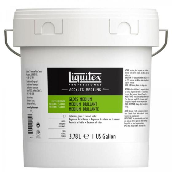 Imagem de Medium e Verniz Acrilico Brilhante Liquitex 3,78L