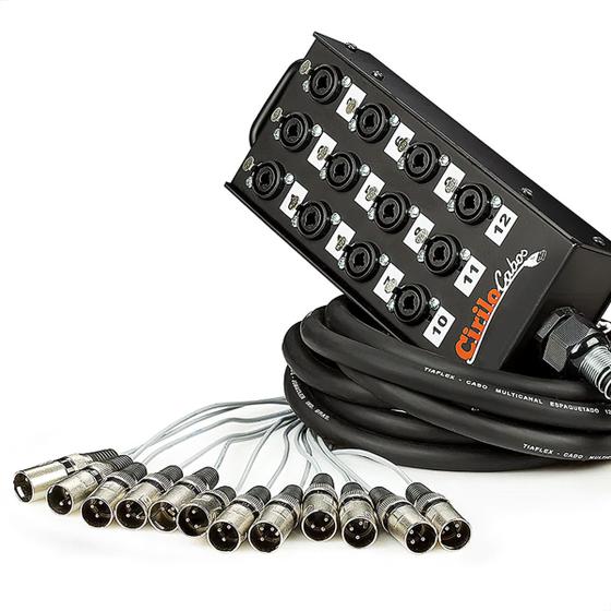 Medusa 12 Vias com Conectores Combo - 15 Metros Menor preço em Medusa 12 Vias com Conectores Combo - 15 Metros