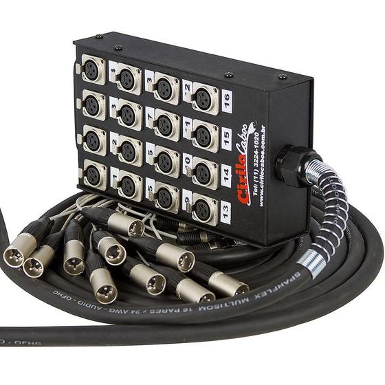 Imagem de Medusa 16 Vias Com Conectores Xlr Neutrik - 70 Mt