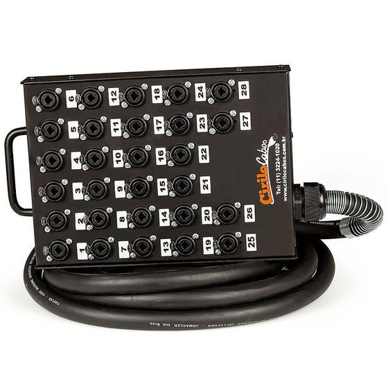 Imagem de Medusa 48 Vias Com Conectores Combo - Cirilo Cabos 30 Metros