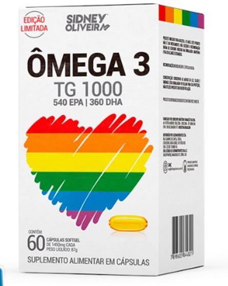 Imagem de Mega 3 1000mg 540 epa  360 dha 60 cpsulas sidney oliveira edio limitada