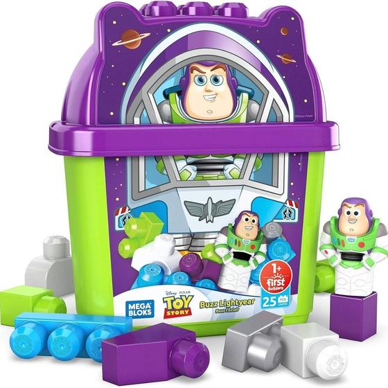 Mega Bloks Balde De Blocos Buzz Lightyear C/ 25 Peças GWF92 Mattel Menor preço em Mega Bloks Balde De Blocos Buzz Lightyear C/ 25 Peças GWF92 Mattel