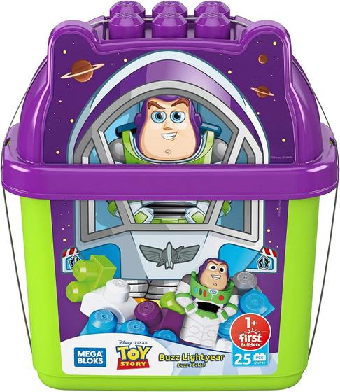 Mega Bloks Balde De Blocos Buzz Lightyear - Mattel GWF92 Menor preço em Mega Bloks Balde De Blocos Buzz Lightyear - Mattel GWF92