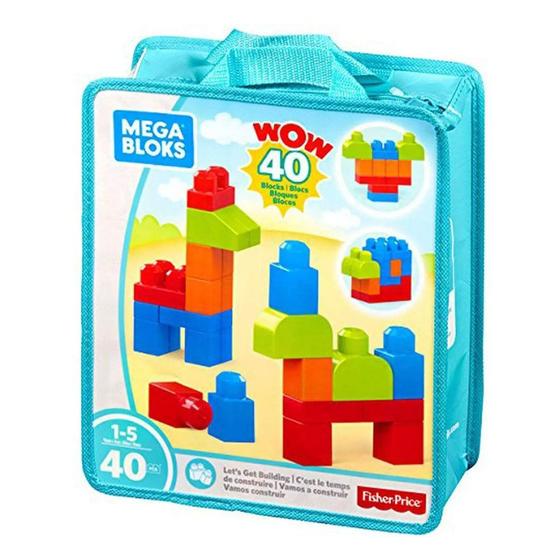 Mega Bloks - Blocos de Montar 40 Peças - Fisher Price - Mattel ...