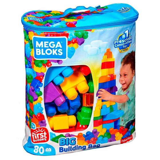 Imagem de Mega Bloks Sacola com 80 Peças - Mattel