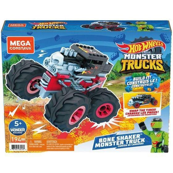 Imagem de Mega Construx Hot Wheels Bone Shaker Monster Truck