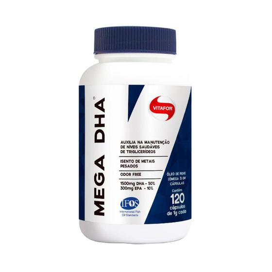 Mega Dha Vitafor 120 Cápsulas - Fitoterápicos e Vitaminas - Magazine Luiza