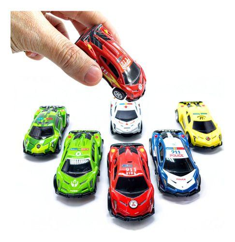 Imagem de Mega Kit 6 Carrinhos De Fricção Racing Estilo Hot Wheels Top