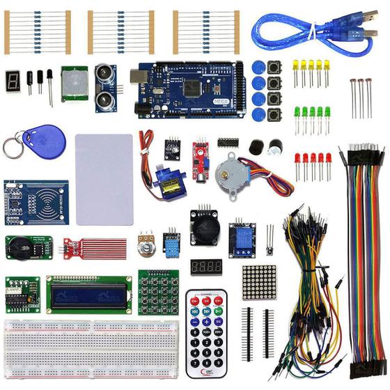 Mega Kit Robótica Para Arduino Mega E+ 200 Pcs Com Tutorial Menor preço em Mega Kit Robótica Para Arduino Mega E+ 200 Pcs Com Tutorial