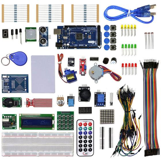 Imagem de Mega Kit Robótica Para Arduino Mega e+ 200 pcs com Tutorial