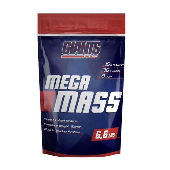 Imagem de Mega Mass 3Kg Hipercalórico Giants Nutrition - Baunilha