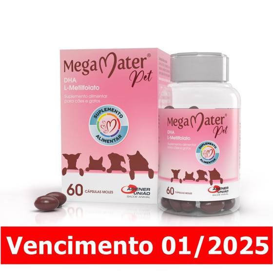 Imagem de Mega Mater Pet para Cães e Gatos 60 Cápsulas - Agener