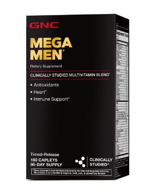 Imagem de Mega Men GNC 180 tablets Multivitamínico Mega Men