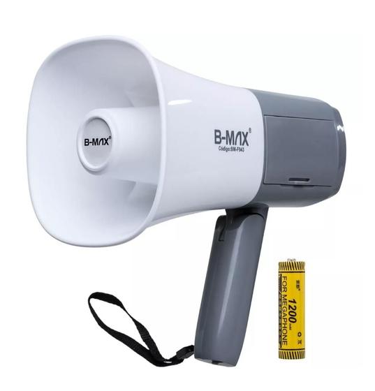 Imagem de Megafone Amplificador De Voz Profissional Usb Recarregavel com Sirene