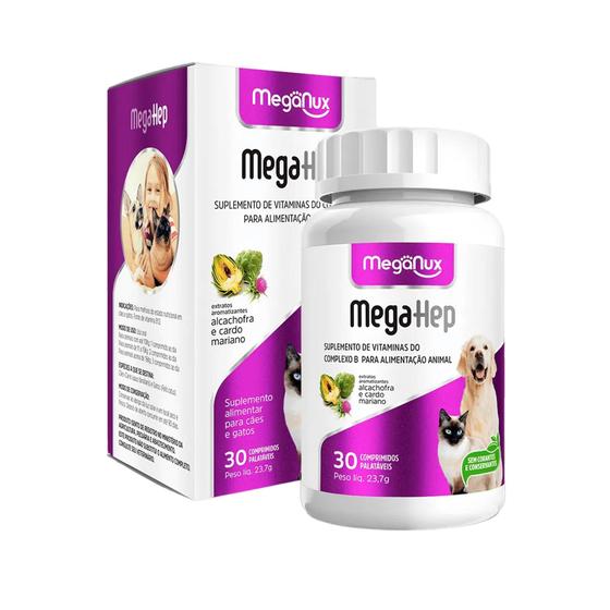 Imagem de MegaHep 790mg 30 Comprimidos - Meganux